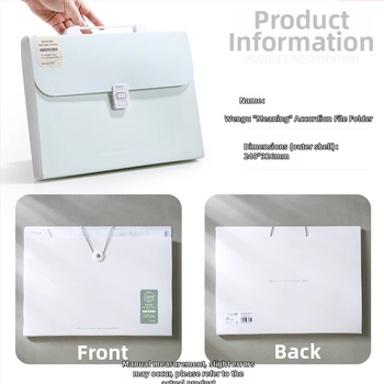 Wengu prenosný akordeónový priečinok na dokumenty, 12 priehrad, viacvrstvový, PP materiál, hrúbka 0,6 mm