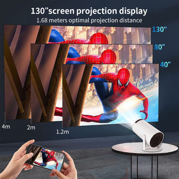 HY300 Prijenosni LCD projektor: 1080P, 120 ANSI, WiFi, Android 11, Bluetooth