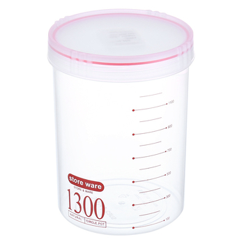 Прозрачен запечатан кухненски буркан за сухи продукти, 700 ml, пластмасов, марка Qiyu, корейски стил