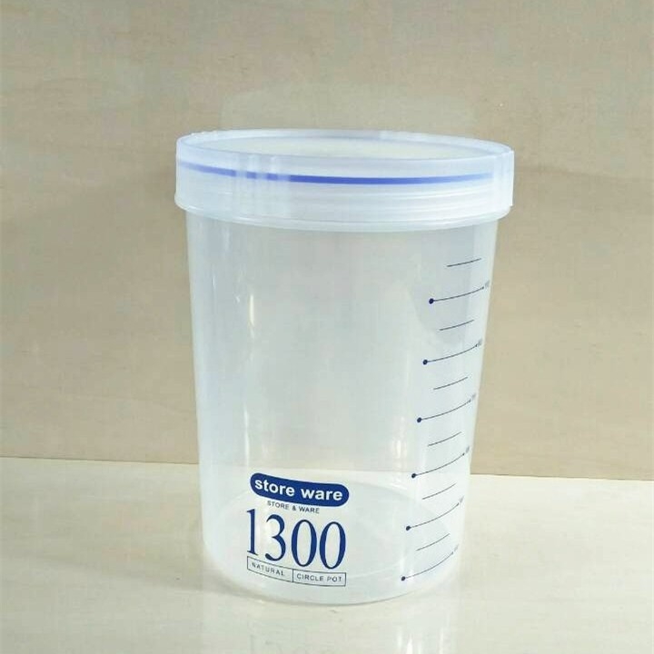 Прозрачен запечатан кухненски буркан за сухи продукти, 700 ml, пластмасов, марка Qiyu, корейски стил