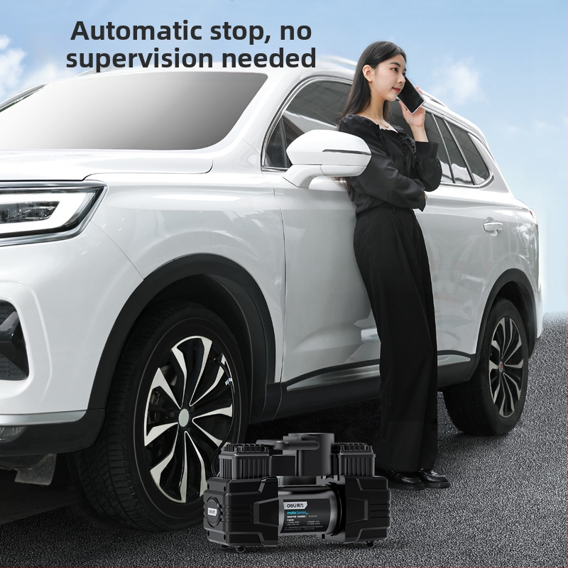 Deli automobilni kompresor za zrak, 12V, visok tlak, prijenosni, 120W