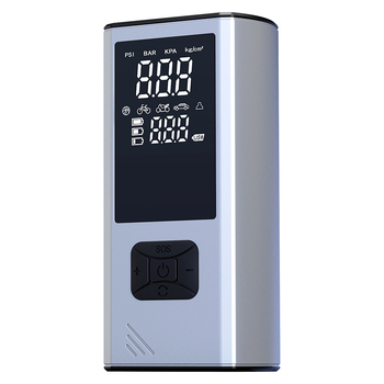 Φορητός αντλητής αέρα αυτοκινήτου, USB τροφοδοσία, 12V, ψηφιακή οθόνη, LED φως, μετρητής πίεσης ελαστικών, 30 L/min