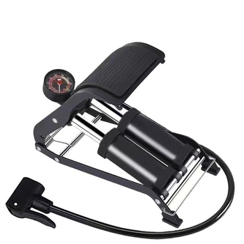 Nožna pumpa s horizontalnim pedalom, metalno tijelo, 160 psi, za bicikl