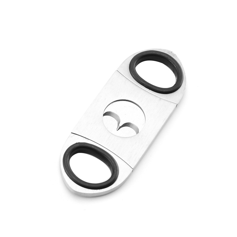 Tăietor de cigări din oțel inoxidabil cu lamă dublă, Ruifeng, Yangjiang – imprimare logo disponibilă