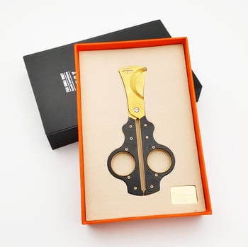 Škare za cigare iz nehrđajućeg čelika, elektroplatirani završetak, stil laganog luksuza