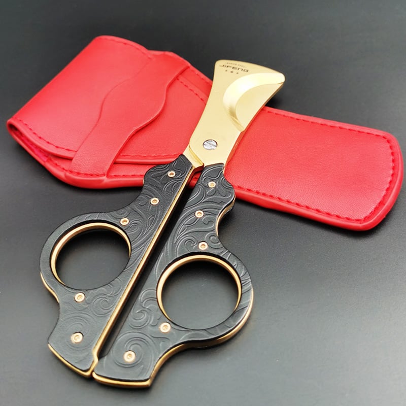 Škare za cigare iz nehrđajućeg čelika, elektroplatirani završetak, stil laganog luksuza