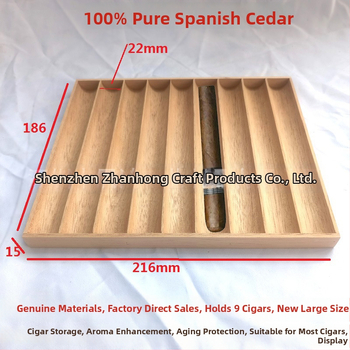 Tava za cigare od španjolskog kedrovog drveta, tanjur za kutije cigara, jednostavan stil, mogućnost prilagodbe