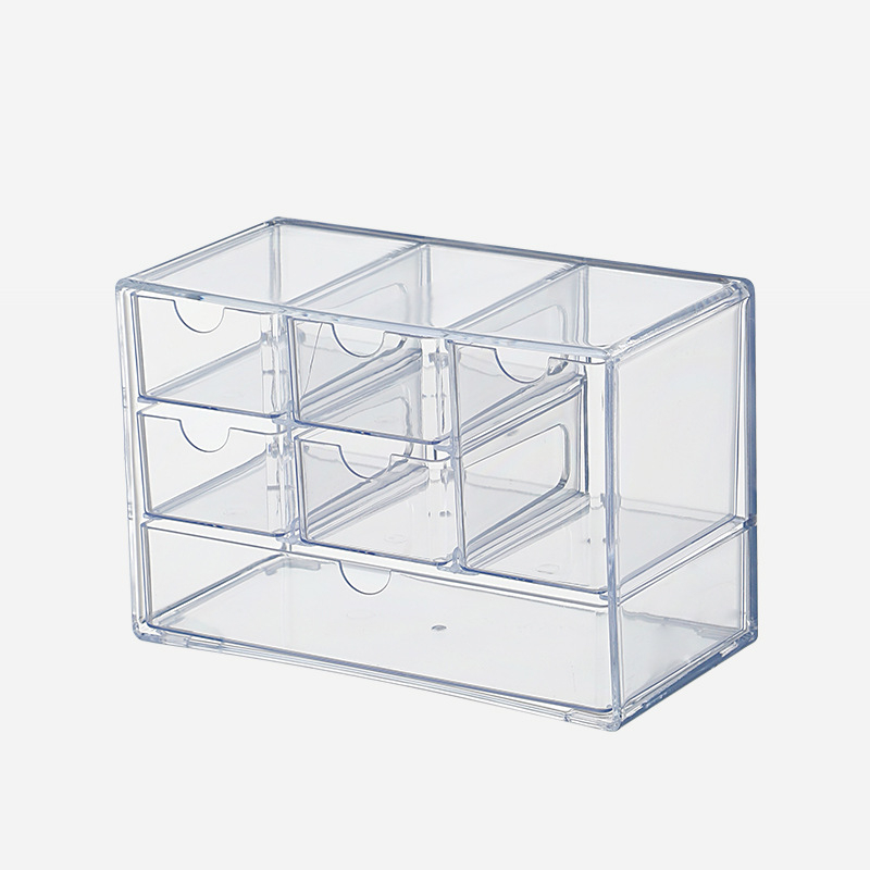Desktop kutija za pohranu od PET materijala; otporna na prašinu; može se slagati; ekstra velika kapacitet; 1 L.