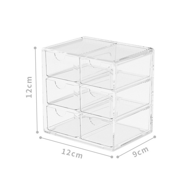 Desktop kutija za pohranu od PET materijala; otporna na prašinu; može se slagati; ekstra velika kapacitet; 1 L.
