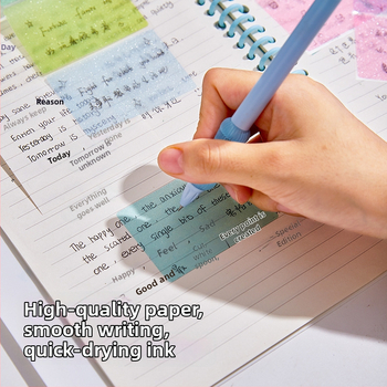 Šarene izvlačne bilježnice u kutiji, papirnate bilješke za pisanje, 105 listova, za isticanje ključnih točaka na prijemnom ispitu za magisterij