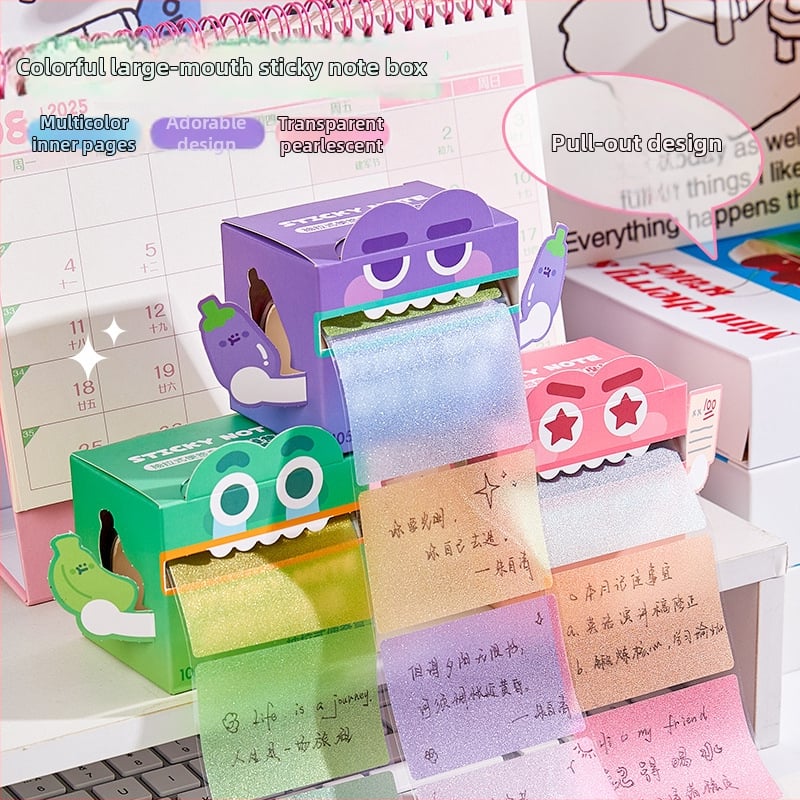 Šarene izvlačne bilježnice u kutiji, papirnate bilješke za pisanje, 105 listova, za isticanje ključnih točaka na prijemnom ispitu za magisterij