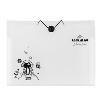 Deli PM310 PP φάκελος εγγράφων με 8 θήκες σε μορφή ακορντεόν, διαφανής οργανωτής εγγράφων, Πάχος 1 mm