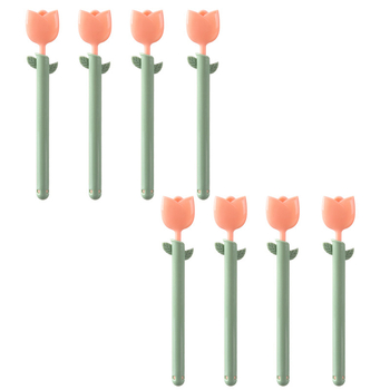 Klip za zatvaranje s dizajnom tulipana, otporan na vlagu i čuva svježinu, PVC kutija 8 komada, Youyue