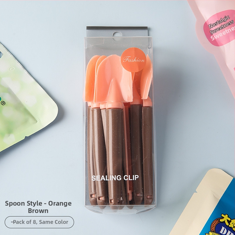 Klip za zatvaranje s dizajnom tulipana, otporan na vlagu i čuva svježinu, PVC kutija 8 komada, Youyue