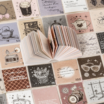 Ketchup Girl мини дневник — оригинален стил, лека хартия, печат, серия 100-дневен чек-ин, DIY колаж