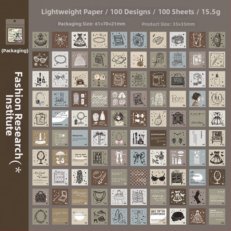 Ketchup Girl мини дневник — оригинален стил, лека хартия, печат, серия 100-дневен чек-ин, DIY колаж