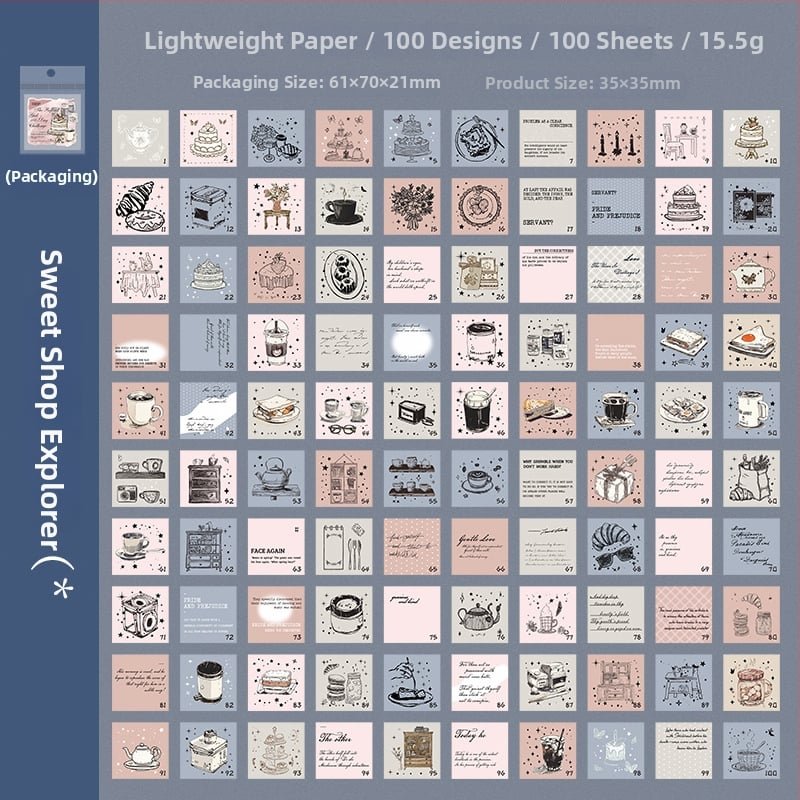 Ketchup Girl мини дневник — оригинален стил, лека хартия, печат, серия 100-дневен чек-ин, DIY колаж