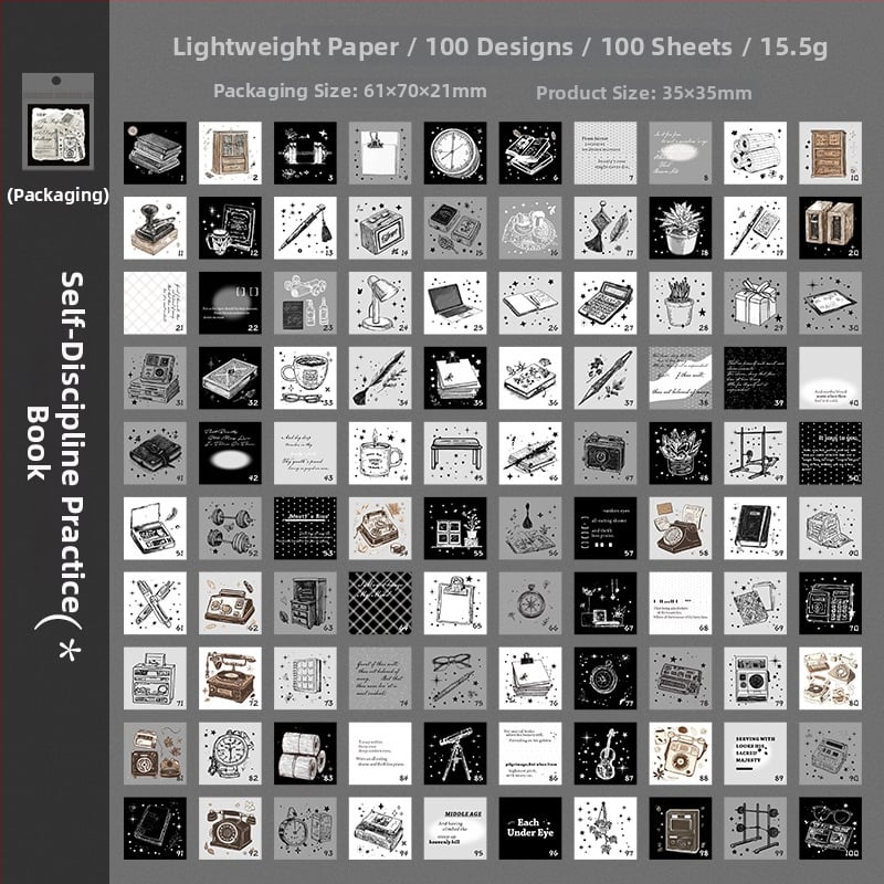 Ketchup Girl мини дневник — оригинален стил, лека хартия, печат, серия 100-дневен чек-ин, DIY колаж