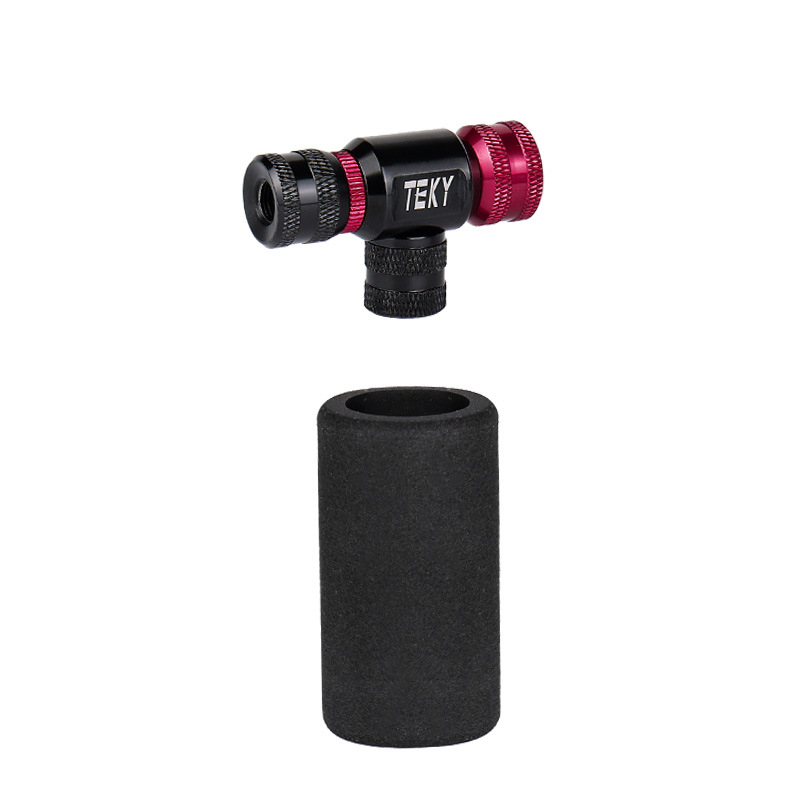 Prilagodljivi CO2 inflator za cestovne i planinske bicikle, prijenosni adapter za CO2 bocu s navojem 3/8-24 NPT, 230 PSI, 0,04 kg
