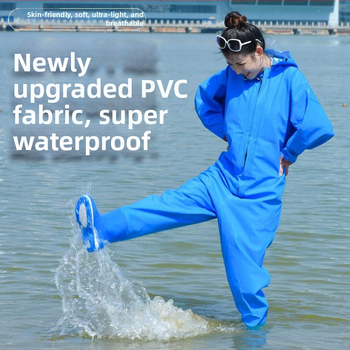 Женски водоустойчив костюм за водни дейности с водни панталони и водни обувки, пълен дъждовен комплект за лято риболов