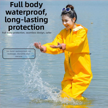 Женски водоустойчив костюм за водни дейности с водни панталони и водни обувки, пълен дъждовен комплект за лято риболов