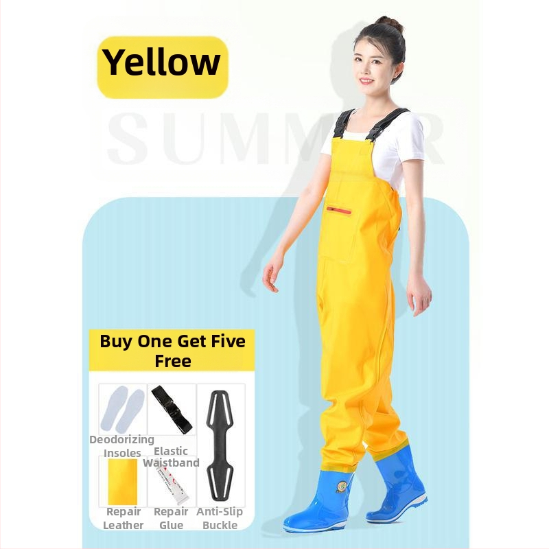 Женски водоустойчив костюм за водни дейности с водни панталони и водни обувки, пълен дъждовен комплект за лято риболов