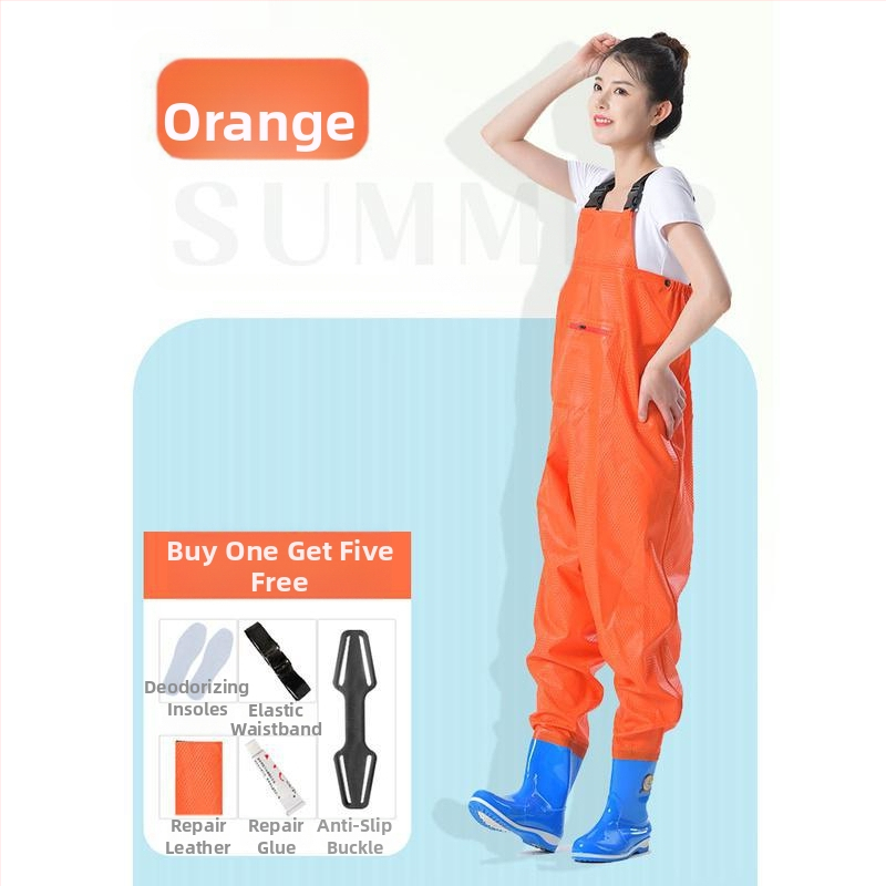 Женски водоустойчив костюм за водни дейности с водни панталони и водни обувки, пълен дъждовен комплект за лято риболов