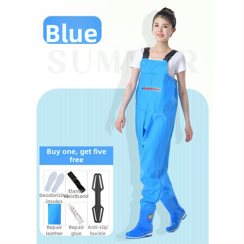 Женски водоустойчив костюм за водни дейности с водни панталони и водни обувки, пълен дъждовен комплект за лято риболов