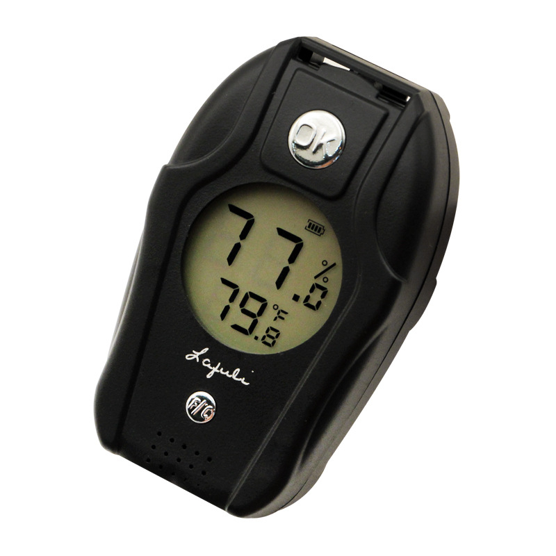 LAFULI higrometar za cigare – plastični, jednostavan stil, mjerenje unutarnje vlažnosti