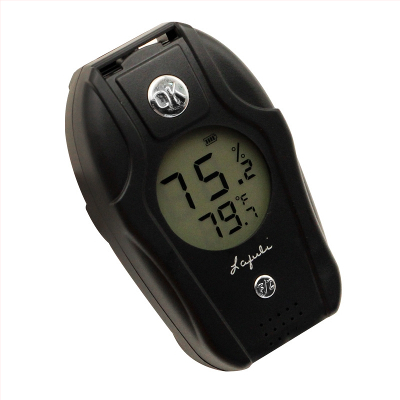 LAFULI higrometar za cigare – plastični, jednostavan stil, mjerenje unutarnje vlažnosti