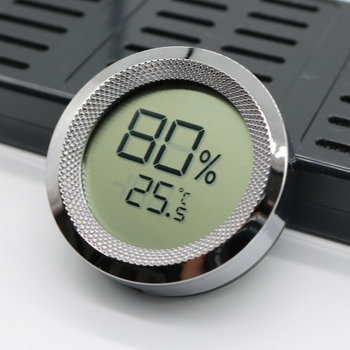 Metalni humidor za cigare s termometrom i higrometrom, HY branda, prilagodljiv, višenamjenski