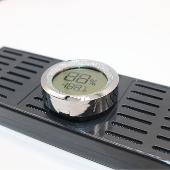 Metalni humidor za cigare s termometrom i higrometrom, HY branda, prilagodljiv, višenamjenski