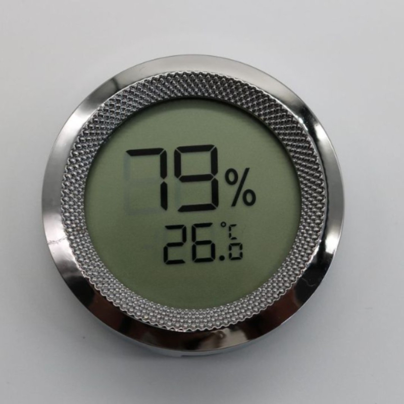 Metalni humidor za cigare s termometrom i higrometrom, HY branda, prilagodljiv, višenamjenski