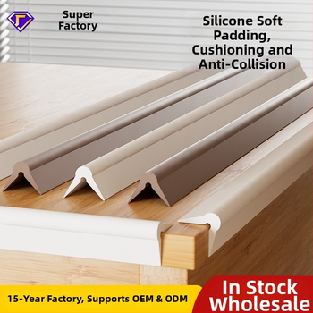 Silikónové pásy na okraje stola – mäkké ochranné kryty rohov, dĺžka 1000 mm, balenie 60 ks, značka Shield dad