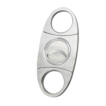 Okrugle škarice za cigare od nehrđajućeg čelika – 420, moguć ispis logotipa, set