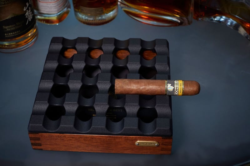 Pepeljara za cigare — višefunkcionalna, drvena; Značka: JIFENG; Kreativan dizajn