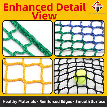 Антипадяща мрежа за спортни терени — полиестерно полипропиленово влакно; приложение: футболно поле, баскетболно игрище, голф игрище; функция: ограда за защита от падане и изолация; модел: Без мрежа