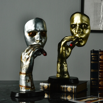 Cigarloong Ρεζίν Κεφαλής Πορτρέτο Πούρας – Διακοσμητικό Μπαρ, Απλό Στυλ