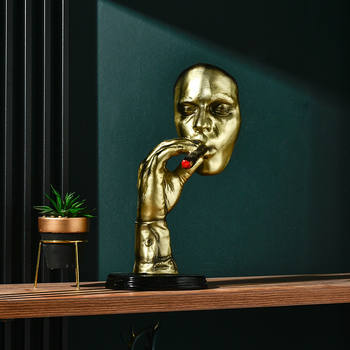 Cigarloong Ρεζίν Κεφαλής Πορτρέτο Πούρας – Διακοσμητικό Μπαρ, Απλό Στυλ