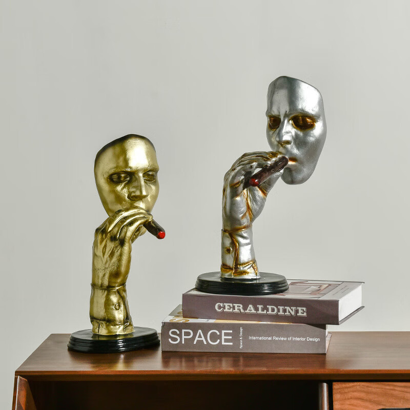 Cigarloong Ρεζίν Κεφαλής Πορτρέτο Πούρας – Διακοσμητικό Μπαρ, Απλό Στυλ