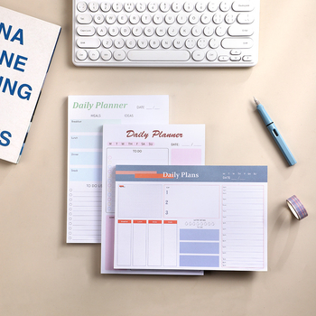 Fifun Μαγνητικό ημερολόγιο προγραμματισμού με αποκοπτόμενες σελίδες και μαγνήτη ψυγείου – 120 σελίδες, χαρτί 100 g/m², μορφή: μπλοκ από χαρτί