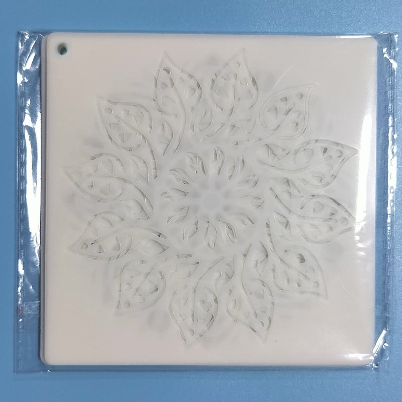 Mandala šablona crtanje, PET šuplja ploča za DIY grafite; Materijal: PET; Uvoz: Ne; IP autorizacija: Ne