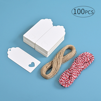 Musicality Etichete de cadouri cu inimă decupată, 100 buc, carton, pentru scriere manuală, imprimare offset, personalizabile, utilizare universală