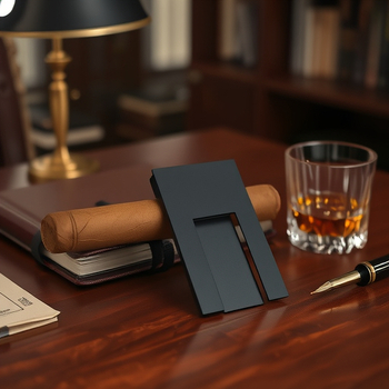 Κρατήρας πούρων από ανοξείδωτο ατσάλι — BIGSUN, δυνατότητα προσαρμογής: Ναι, στυλ: απλό, κωδικός προϊόντος: Cigar holder-black