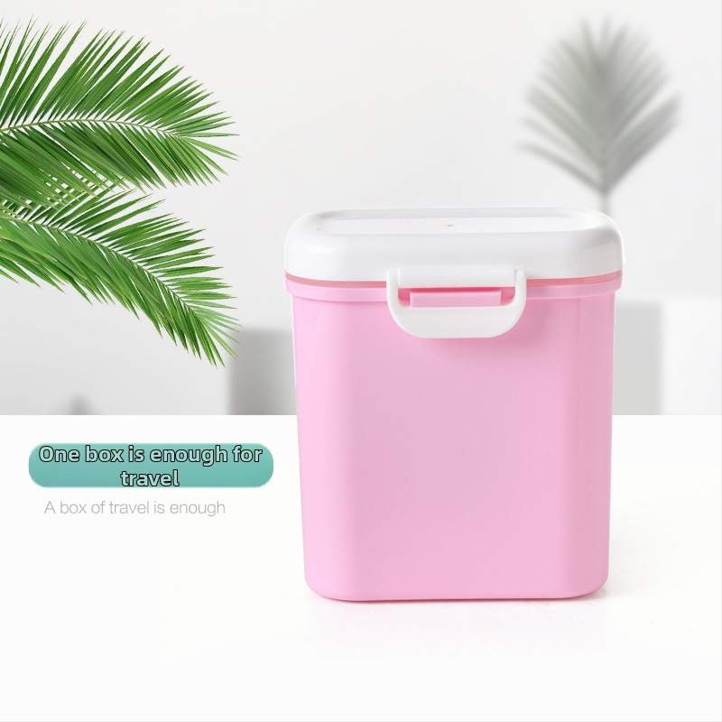 BUK Διπλού επιπέδου σφραγισμένο κουτί για βρεφικό γάλα σε σκόνη, ανθεκτικό στην υγρασία και φορητό, κατάλληλο για νεογέννητα έως 3 ετών, με αδειοδοτημένη ιδιωτική ετικέτα