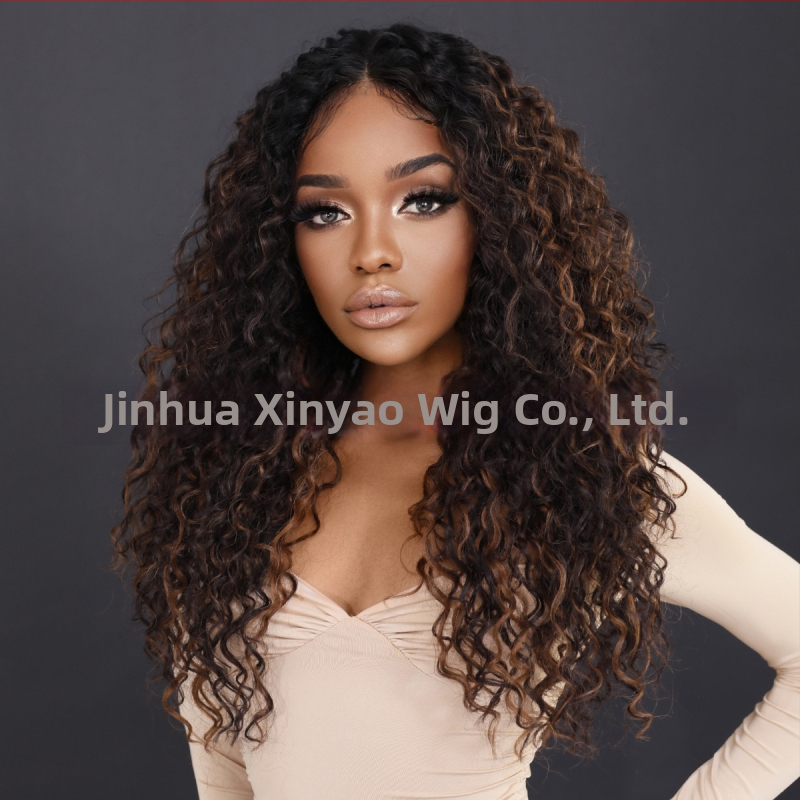 Parochňa Afro Kinky Curly Lace Front, HD Lace, Materiál vlasov: Cas/Kani Cullen, Štýl: Curly Lace