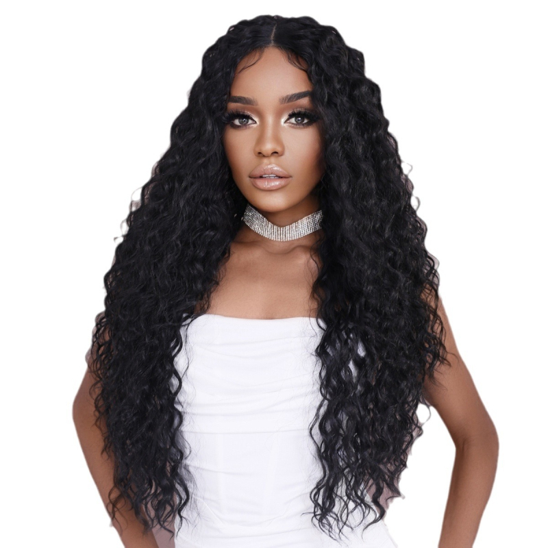 Perika Afro Kinky Curly Lace Front, HD Lace, Materijal kose: Cas/Kani Cullen, Stil: Curly Lace