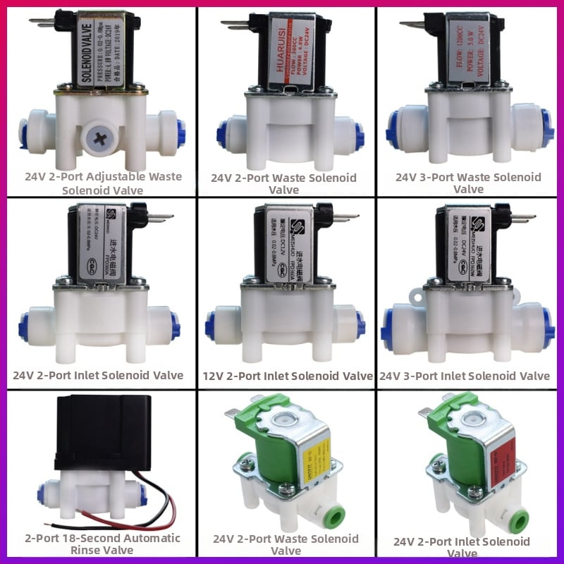 Ventil za pročišćivač vode sa 24V ulazom i 12V elektromagnetnim ventilom, automatsko ispiranje, 2/3 brze spojke