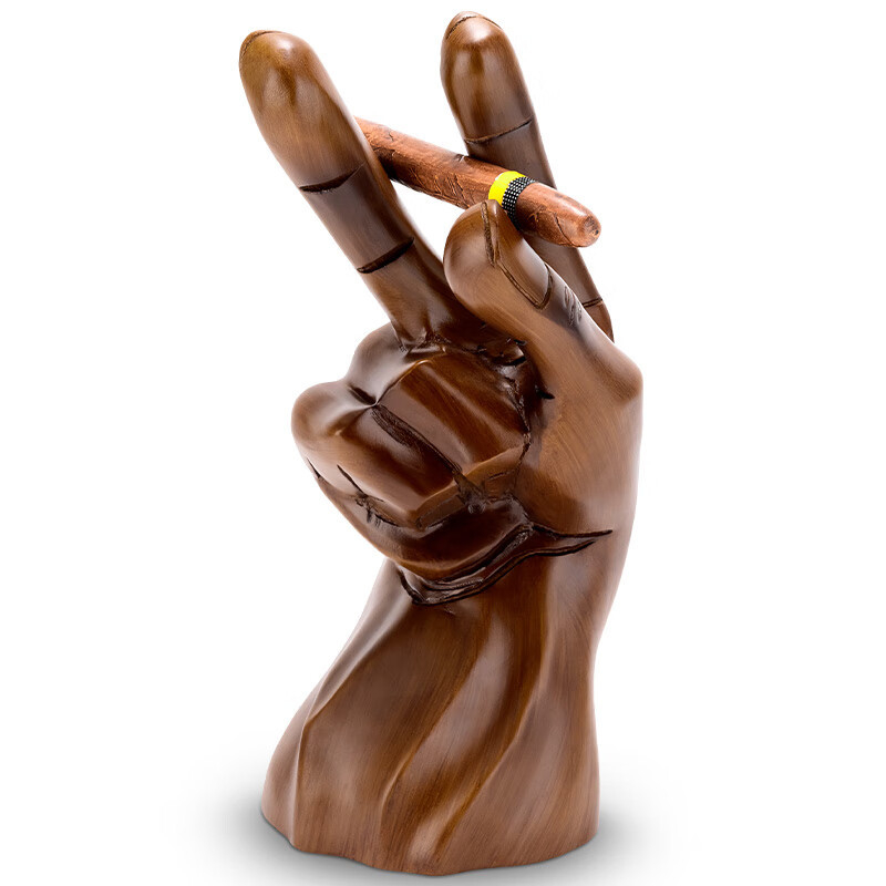 Άγαλμα διακόσμησης πούρας από ρητίνη, καλλιτεχνική χαρακτική, αντιολισθητική βάση, στυλ ελαφριάς πολυτέλειας, μοντέλο CLA-23HH