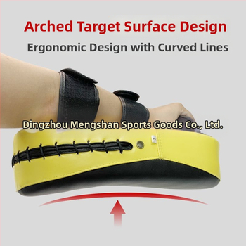 Zakrivljena ciljana ploha za trening boksa, Muay Thai i Taekwondo – PU materijal, model 40, težina 400 g, vertikalni stil